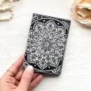 Обложка для паспорта из натуральной кожи "Зимние сумерки"