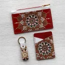 Подарочный набор аксессуаров из натуральной кожи