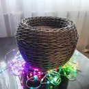 Кашпо ручной работы 7л бронза,шлиф.