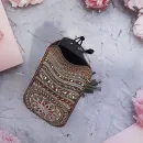 Чехол для очков из натуральной кожи с кистью "Осенний комплемент"