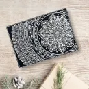 Обложка для паспорта из натуральной кожи "Зимние сумерки"