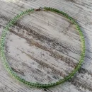 Чокер из жадеита с цирконами