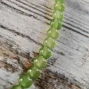 Чокер из жадеита с цирконами