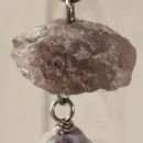 Подвеска с турмалином и гелиолитом