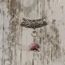 Подвеска с клубничным кварцем