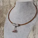 Подвеска с клубничным кварцем