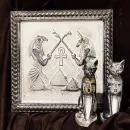 Барельеф - панно на стену Герб России, Полёт Пегаса, Египетские Боги, Георгий Победаносец