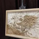 Барельеф - панно на стену Герб России, Полёт Пегаса, Египетские Боги, Георгий Победаносец