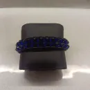 Браслет из синих хрустальных бусин в стиле Чан Лу двурядный