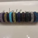 Браслет из хрустальных бусин в стиле Чан Лу двурядный