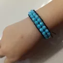 Браслет из хрустальных бусин в стиле Чан Лу двурядный