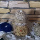 Снеговик корзинка связанная крючком ручной работы Ессентуки
