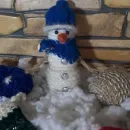 Снеговик связанный крючком ручная работа Ессентуки