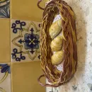 Поднос из бумажной лозы