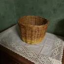 Плетеное кашпо из бумажной лозы