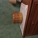 Плетеное кашпо из бумажной лозы