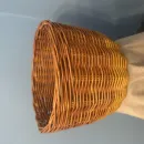 Плетеное кашпо из бумажной лозы