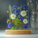 Картина с подсветкой Васильки и ромашки