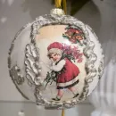 Набор елочных винтажных шаров ручной работы. Декупаж .