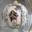 Набор елочных винтажных шаров ручной работы. Декупаж .