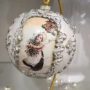 Набор елочных винтажных шаров ручной работы. Декупаж .