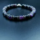 Браслет из агата со вставками