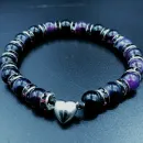 Браслет из агата со вставками