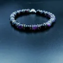 Браслет из агата со вставками