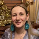 Сережки вязаные улитки