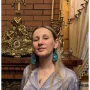 Сережки вязаные улитки