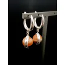 Серьги с сердоликом