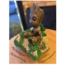 Грут статуэтка, ваза интерьерная Безмолвный Страж Твоего Галактического уголка