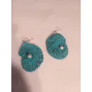 Сережки вязаные улитки