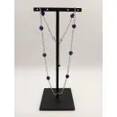 Цепочка с гранёным аметистом