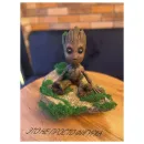 Грут статуэтка, ваза интерьерная Безмолвный Страж Твоего Галактического уголка