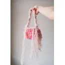 Сумка багет вязанная