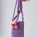 Сумка для телефона вязанная 2