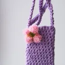 Сумка для телефона вязанная 2