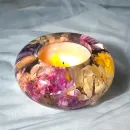 Большой подсвечник с цветами для чайной свечи