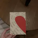 Открытка сердце "любовь"