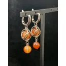 Серьги с сердоликом