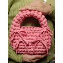 Сумка женская, летняя из трикотажной пряжи