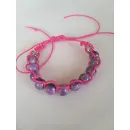 Браслет макраме сиреневый