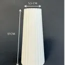 Интерьерная ваза ДЕКОР67 "Рельеф", гипс 17 см., белая, классическая, ручная работа