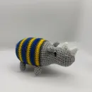 Вязаная игрушка Носорог