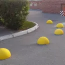 Оградительная полусфера из бетона для ограждения зоны парковки "Парковочный ограничитель"