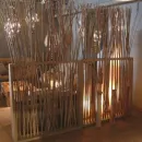 Ширма-панно декоративная, комнатная из ивы "Эко"