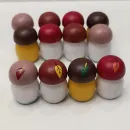 Счетный материал Лесные грибочки деревянные, 12шт