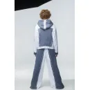 ​Авторский дизайнерский комплект в авангардном стиле. Жакет с капюшоном. Широкие брюки.