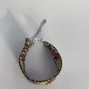 Браслет- манжета этнический с солярным символом, из бисера